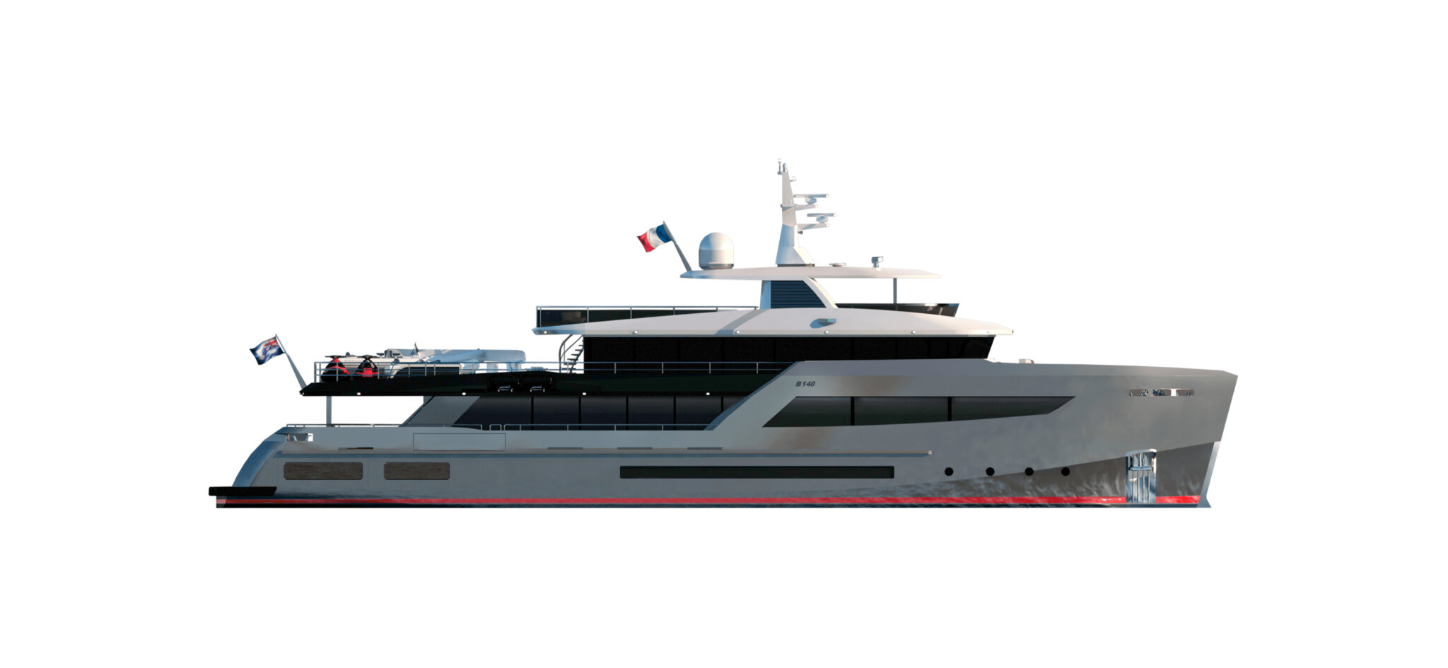 Expedition steel superyachts over 24meters Bering Yachts