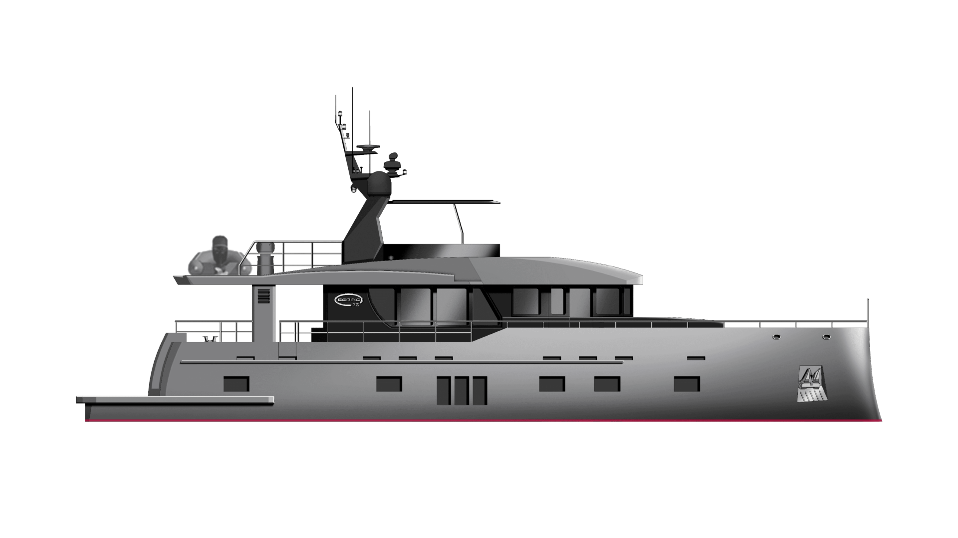 steel hulled yacht