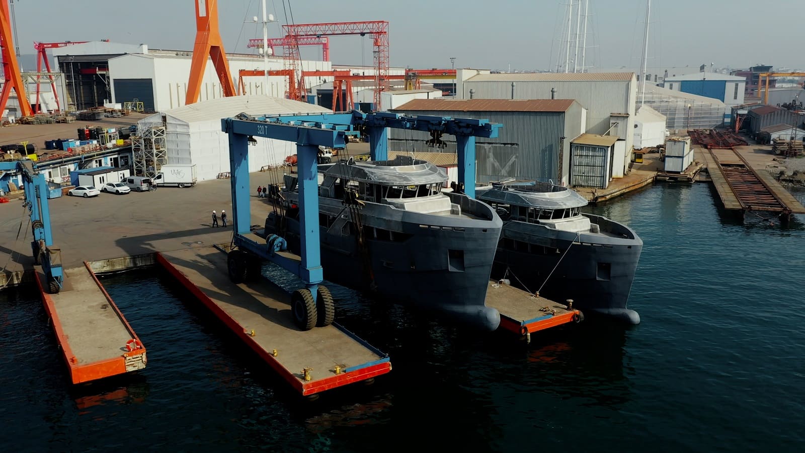 Two Bering 80 hulls came from Istanbul