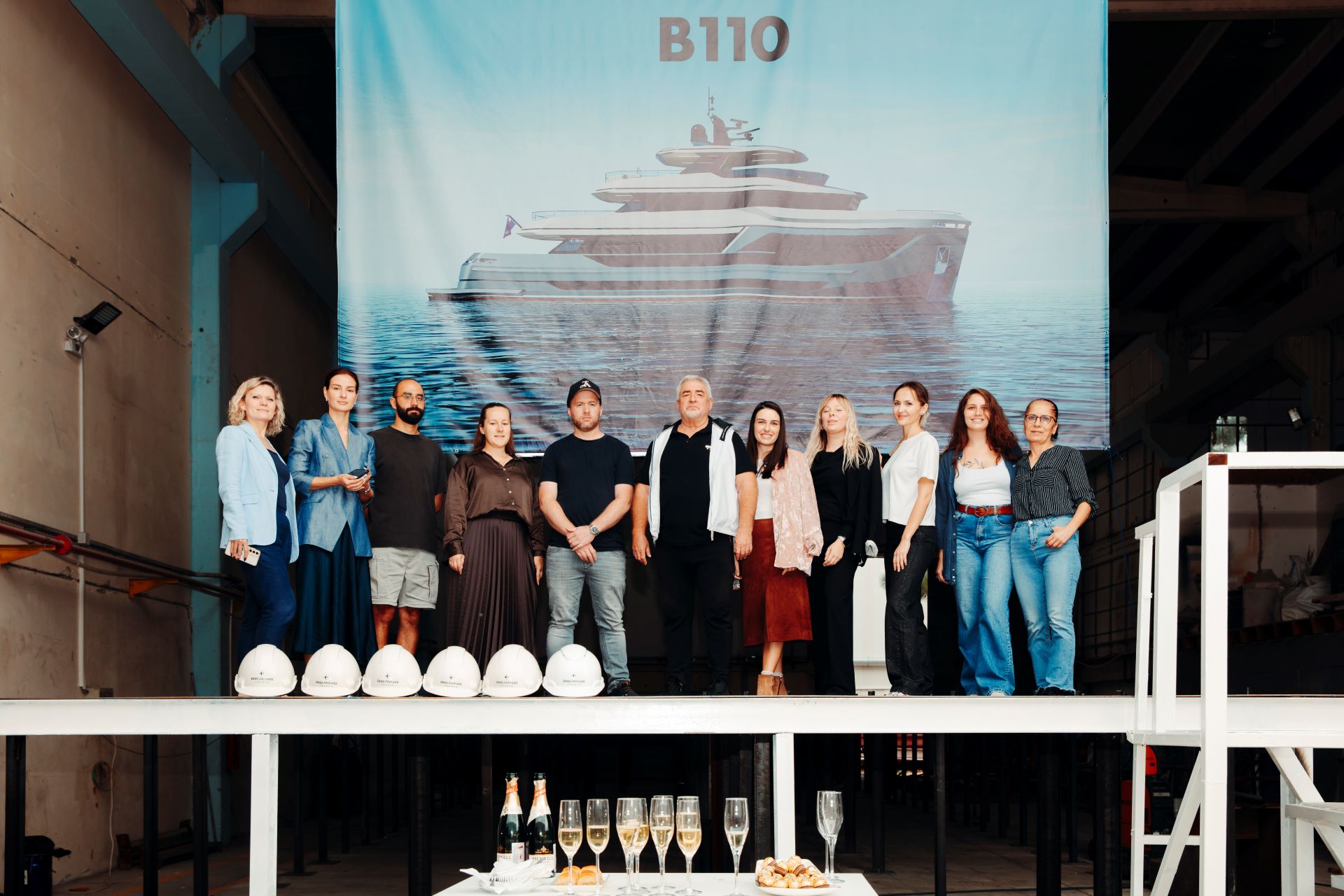 Bering 110 Superyacht Construction Begins with Keel Laying Ceremony
