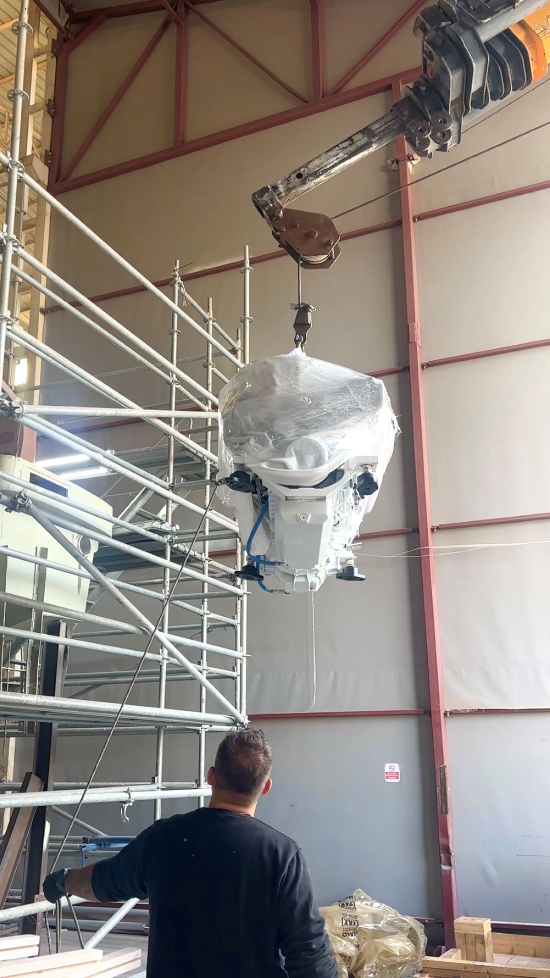 Bering BC60 Catamaran Engine Installation