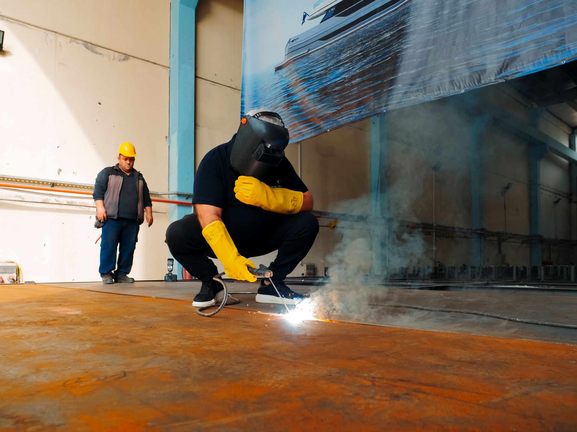 Bering 110 Superyacht Construction Begins with Keel Laying Ceremony