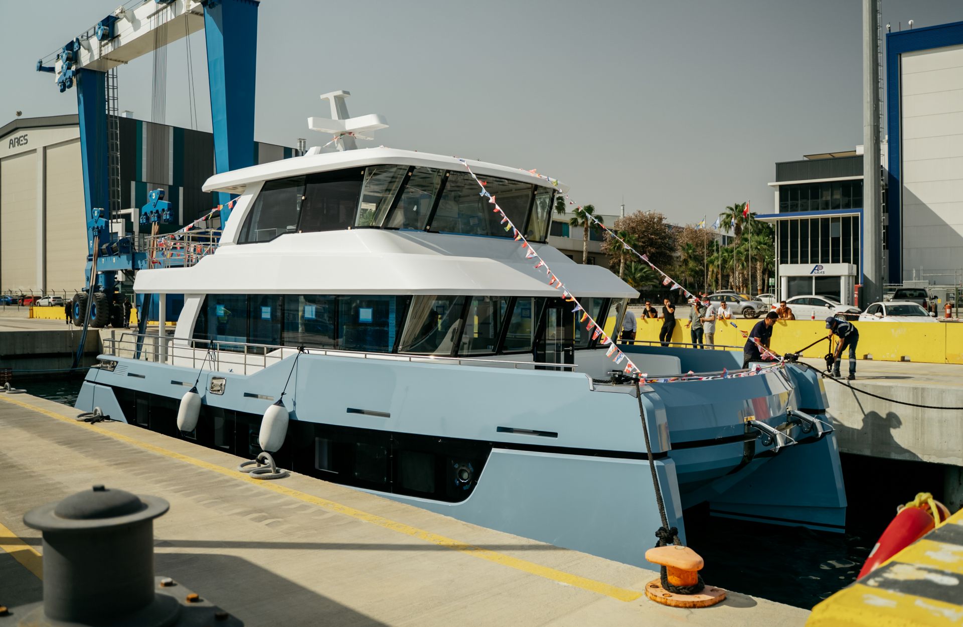 Bering Explorer Catamaran BC60 First Hull Successfully Launched